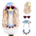 Fairy Blue Porch Goose Outfit, Wigs & Accessories Set, 4-Pieces Kit