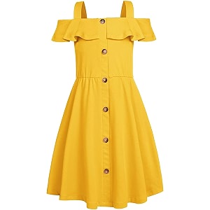 Fairy Dolls Girls Knee Length Cotton Dress