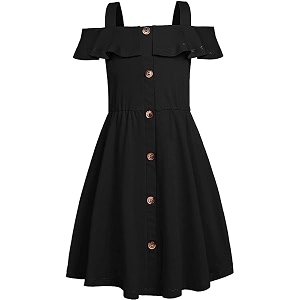 Fairy Dolls Girls Knee Length Cotton Dress