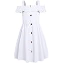 Fairy Dolls Girls Knee Length Cotton Dress
