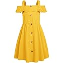 Fairy Dolls Girls Knee Length Cotton Dress