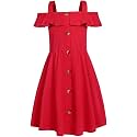 Fairy Dolls Girls Knee Length Cotton Dress