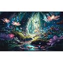 Fairy Forest Aquarium Background Tropical Forest Colorful Flowers Tranquil Stream Terrarium Background Jungle Rainforest Glitter Flowers Sunbeams Fish Tank Backdrop Jungle Reptile Backdrop 30x18in