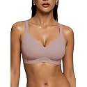 As Fairy Wireless Bras for Women Jelly Push Up Scalloped T-Shirt Bra