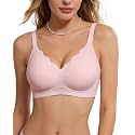 As Fairy Wireless Bras for Women Jelly Push Up Scalloped T-Shirt Bra