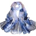 FAIRYGATE Large Scarf Women's Scarves and Scarves Georgette Lightweight Scarf Gift Shawls Stole Woman Winter 38