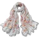 FAIRYGATE Large Scarf Women's Scarves and Scarves Georgette Lightweight Scarf Gift Shawls Stole Woman Winter 38