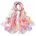 FAIRYGATE Large Scarf Women's Scarves and Scarves Georgette Lightweight Scarf Gift Shawls Stole Woman Winter 38