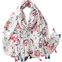FAIRYGATE Women's High Quality Scarf for Girls Neckerchief Wrap Scarf Soft Tube Scarf