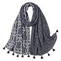 FAIRYGATE Women's High Quality Scarf for Girls Neckerchief Wrap Scarf Soft Tube Scarf