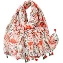 FAIRYGATE Women's High Quality Scarf for Girls Neckerchief Wrap Scarf Soft Tube Scarf