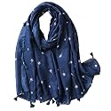 FAIRYGATE Women's High Quality Scarf for Girls Neckerchief Wrap Scarf Soft Tube Scarf