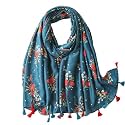FAIRYGATE Women's High Quality Scarf for Girls Neckerchief Wrap Scarf Soft Tube Scarf