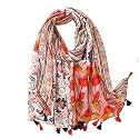 FAIRYGATE Women's High Quality Scarf for Girls Neckerchief Wrap Scarf Soft Tube Scarf