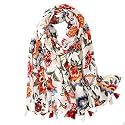 FAIRYGATE Women's High Quality Scarf for Girls Neckerchief Wrap Scarf Soft Tube Scarf