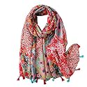 FAIRYGATE Women's High Quality Scarf for Girls Neckerchief Wrap Scarf Soft Tube Scarf