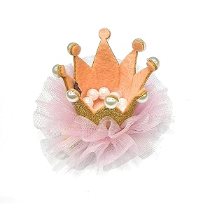 fairytale fashion cute girl crown princess hairpin with lace pearl shiny star headband hair accessories