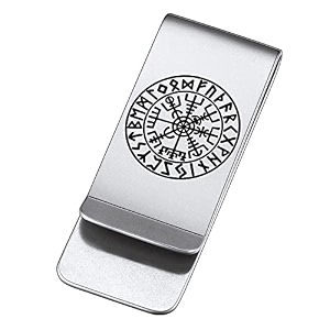 faithheart money clip for men norse viking card clips stainless steel minimalist wallet card holder personalized customized jewelry
