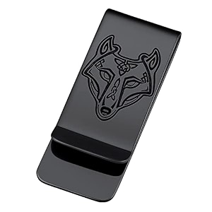 faithheart money clip for men norse viking card clips stainless steel minimalist wallet card holder personalized customized jewelry
