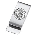 FaithHeart Money Clip for Men, Norse Viking Card Clips, Stainless Steel Minimalist Wallet Card Holder Personalized Customized Jewelry