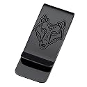 FaithHeart Money Clip for Men, Norse Viking Card Clips, Stainless Steel Minimalist Wallet Card Holder Personalized Customized Jewelry