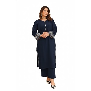 Faiz TEXTLE Women Embroidered Kurta Set Viscose
