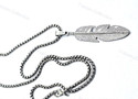 Faizam Collection Leaf Pendant for Men and Boys Stylish Biker/Party Wear Silver pendant Stainless Steel Pendant