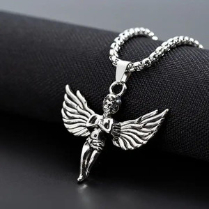 faizam collection silver stainless steel pendant