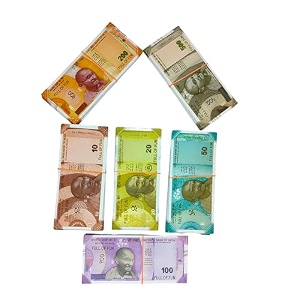 dummy fake money total 60 notes 10 notes of 6 currencies for kids play amp learn realistic design educational toy money pack nakli note set 10  20  50  100  200  500 artificial playing currency