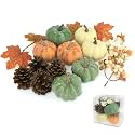 Ghrdopy 15 PCS Mini Pumpkin Decor - Plastic Pumpkins Fall Decor for Halloween Thanksgiving Artificial Pumpkins Fall Home Decor
