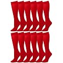 Falari 12-Pack Knee High Women Trouser Socks Comfort Band Stretchy Spandex Opaque