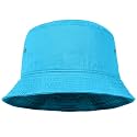 Falari Men Women Unisex Cotton Bucket Hat 100% Cotton Packable for Travel Fishing Hunting Summer Camp