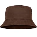 Falari Men Women Unisex Cotton Bucket Hat 100% Cotton Packable for Travel Fishing Hunting Summer Camp