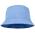 Falari Men Women Unisex Cotton Bucket Hat 100% Cotton Packable for Travel Fishing Hunting Summer Camp