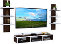 Falasna Engineered Wood TV Entertainment Unit (Finish Color - Wenge&White, DIY(Do-It-Yourself))
