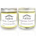 Falbia Scented Wax Candles| Last 30+ Hrs Each |120 GMS Each| Fragrance Candles for Home Decor|Best Scented Candles for Gift (2 Pack (Bulgarian Lavender + Mistic Limegrass))