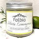 Glass Falbia Scented Candles| Mistic Limegrass Scented Candle| Last 30+ Hrs |120 Gm| Fragrance Candles For Home Decor|Best Scented Candles For Gift (Mistic Limegrass)
