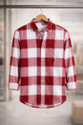 FalconWear Men Regular Fit Checkered Spread Collar