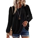 Falechay Womens Tops Flowy Boho Dressy Casual Lace Cute Long Sleeve Shirts