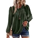 Falechay Womens Tops Flowy Boho Dressy Casual Lace Cute Long Sleeve Shirts