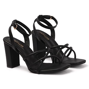 FALENCIA Womens Strappy Block Heel Sandals -