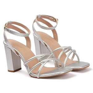 FALENCIA Womens Strappy Block Heel Sandals -