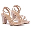 FALENCIA Womens Strappy Block Heel Sandals 