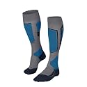 FALKE Men's SK4 Advanced Ski Socks, Light Cushion, Quick Dry Merino Wool, 1 Pair
