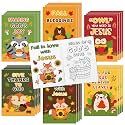 Fall Animal Theme Coloring Books for Kids - 48Pcs Bulk Autumn Christian Mini Coloring Booklet DIY Art Drawing Book with Squirrel Hedgehog for Toddlers Halloween Thanksgiving Party Goodie Bag Filler