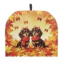 Fall Dachshund Teapot Cover Tea Cozy for Teapot Insulated Kitchen Accessory Maple Leaves Print Tea Pot Cozy for Keeping Warm Home Decor Teapot Cover