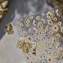 Fall Flower Nail Stickers Western Nail Art Stickers Vintage Nail Decals
