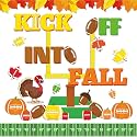 Fall Football Bulletin Board Decorations Kick Off into Fall Bulletin Board Set Thanksgiving Sport Classroom Decoration Autumn Maple Leaves Paper Cutouts for School Classroom Wall Door Decor Supplies