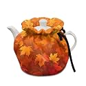 Fall Maple Leafs Tea Cozy for Teapot, Breakfast Warmer Keep Warm, Stain Resistant Kettle Covers Fall Decorative Accessories for Home Kitchen