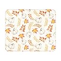 Fall Mouse Pad - 9.5x7.9 Inch Pumpkin Mousepad Maple Leaf Keyboard Mat with Anti-Slip Rubber Base for Computer Mouse Keyboard Home and Office